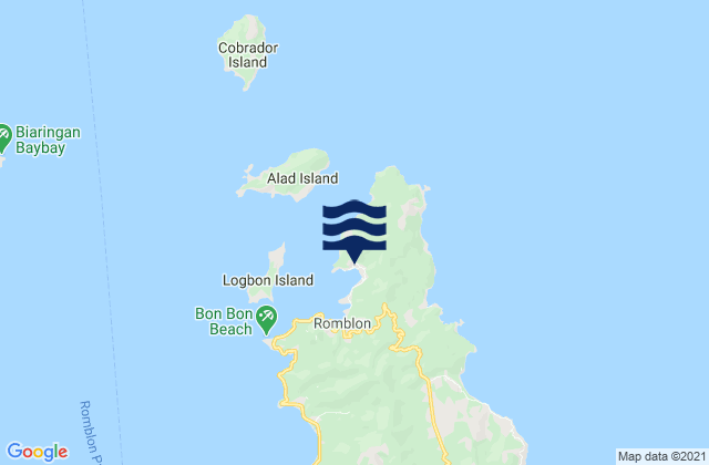 Mapa de mareas Cajimos, Philippines