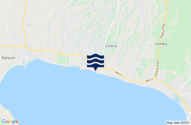 Mapa de mareas Calaca, Philippines