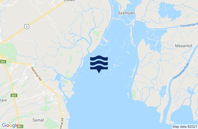 Mapa de mareas Calangain, Philippines