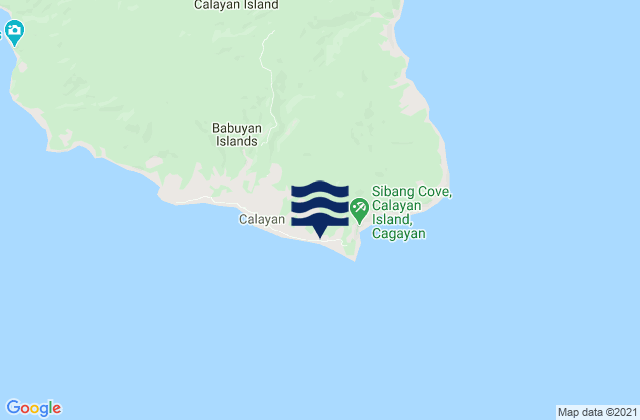 Mapa de mareas Calayan Island, Philippines