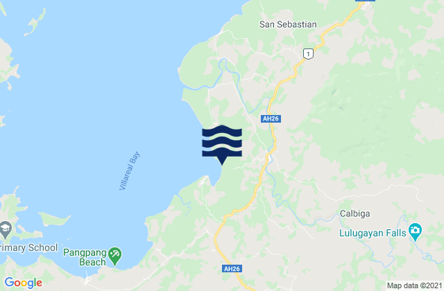 Mapa de mareas Calbiga, Philippines