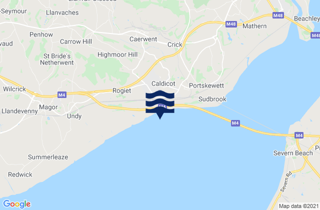 Mapa de mareas Caldicot, United Kingdom