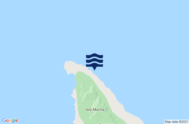 Mapa de mareas Caleta La Hacienda Isla Mocha, Chile