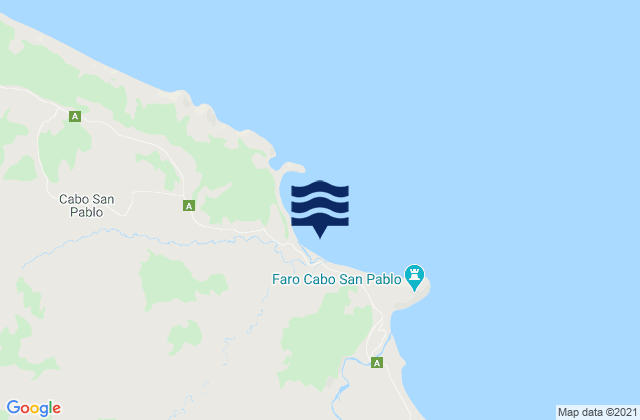 Mapa de mareas Caleta San Pablo, Argentina