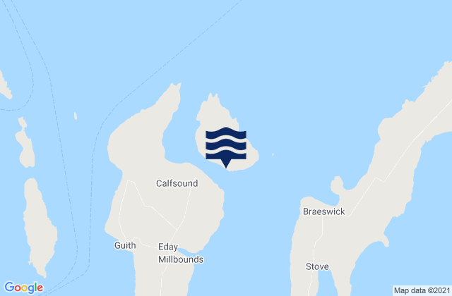Mapa de mareas Calf of Eday, United Kingdom