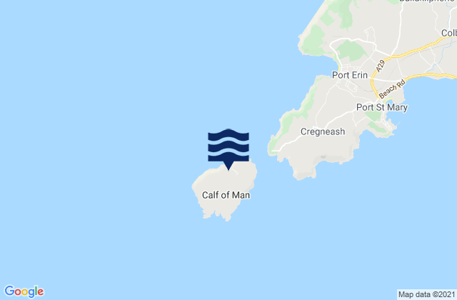 Mapa de mareas Calf of Man, Isle of Man