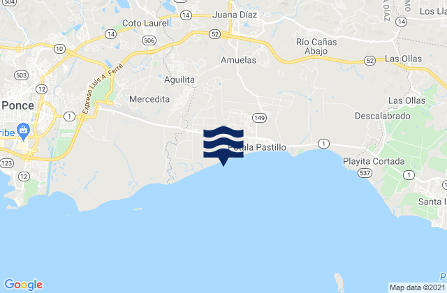 Mapa de mareas Callabo Barrio, Puerto Rico