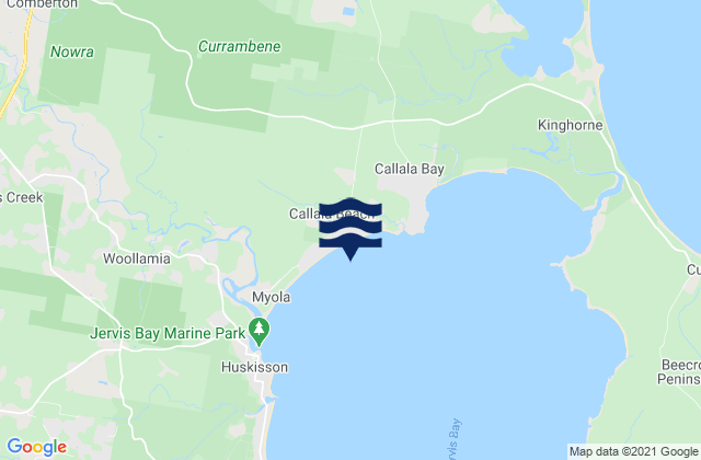 Mapa de mareas Callala Beach, Australia