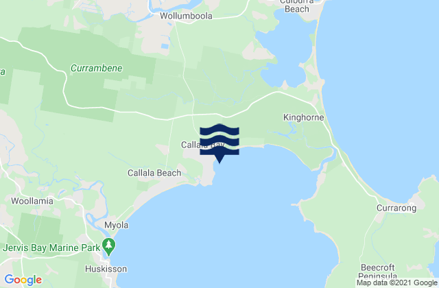 Mapa de mareas Callala, Australia