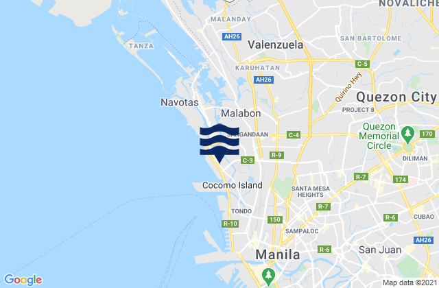 Mapa de mareas Caloocan City, Philippines