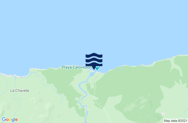 Mapa de mareas Calovébora, Panama