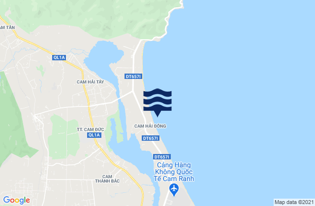 Mapa de mareas Cam Lâm, Vietnam