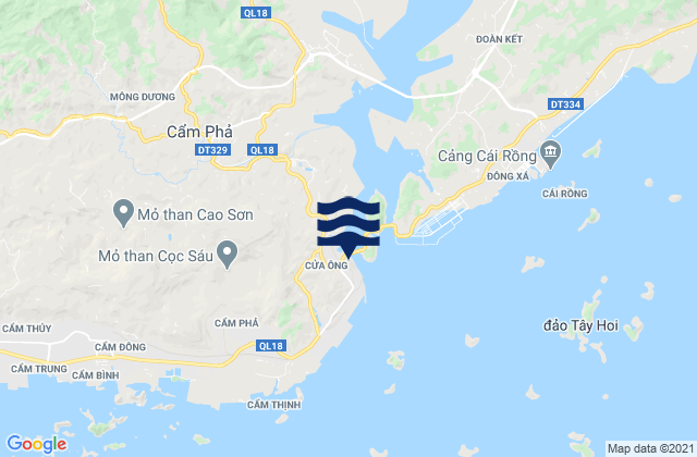Mapa de mareas Cam Pha, Vietnam