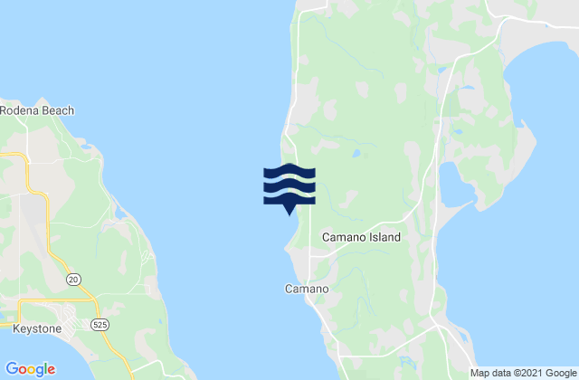 Mapa de mareas Camano Island, United States