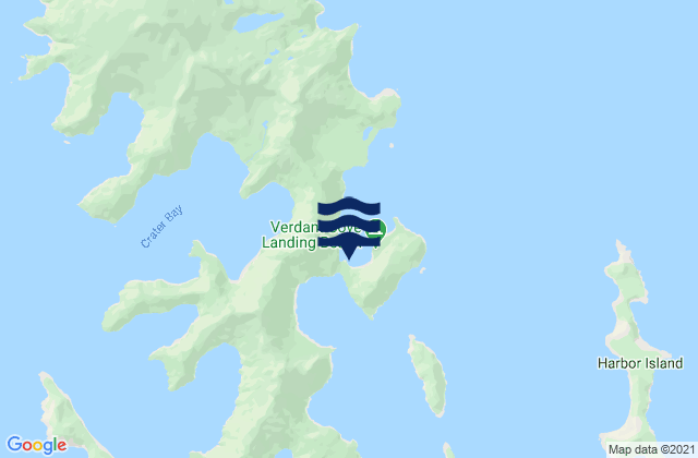 Mapa de mareas Camp Cove Aialik Bay, United States
