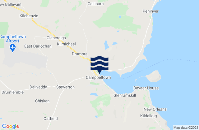 Mapa de mareas Campbeltown, United Kingdom