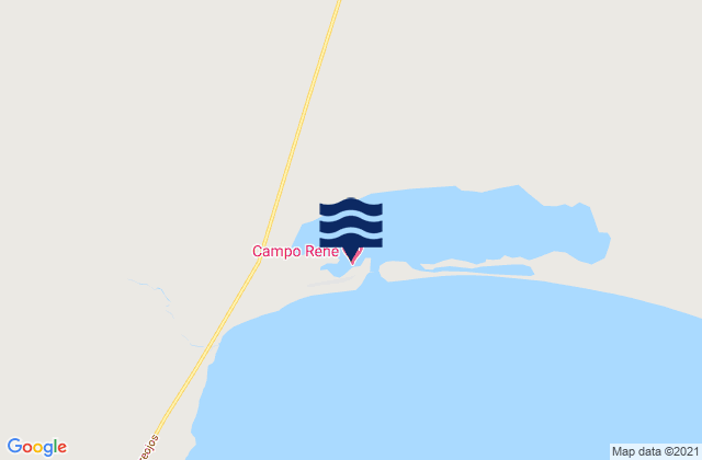 Mapa de mareas Campo Renes, Mexico