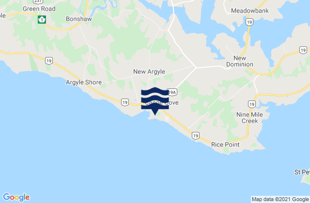 Mapa de mareas Canoe Cove, Canada