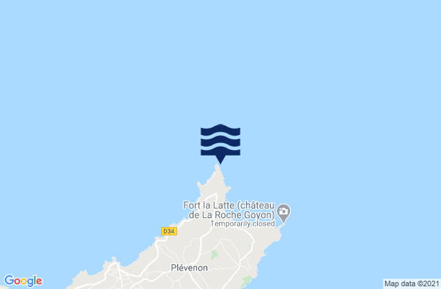 Mapa de mareas Cap Fréhel, France