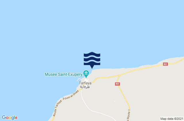 Mapa de mareas Cap Juby, Morocco