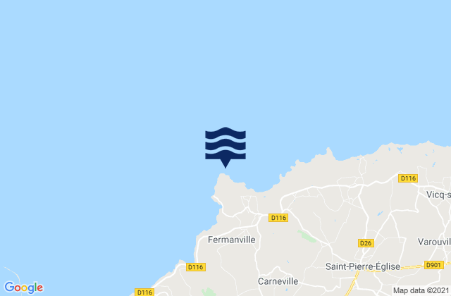 Mapa de mareas Cap Lévi, France
