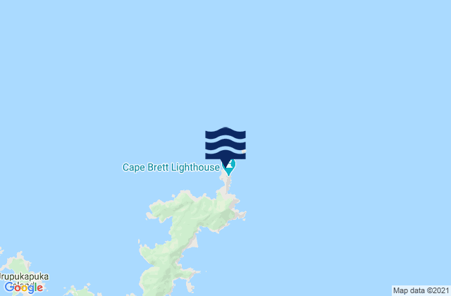 Mapa de mareas Cape Brett, New Zealand