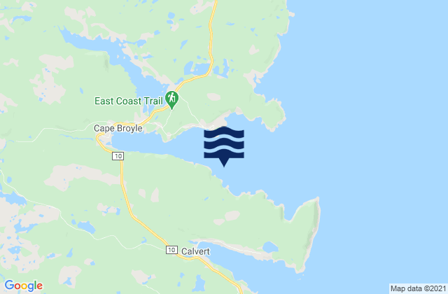 Mapa de mareas Cape Broyle Harbour, Canada