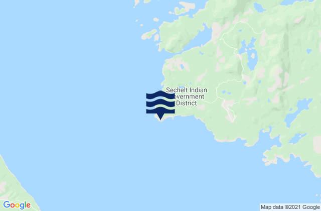 Mapa de mareas Cape Cockburn, Canada