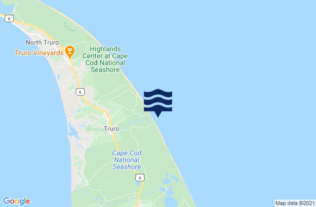 Mapa de mareas Cape Cod Lighthouse, United States