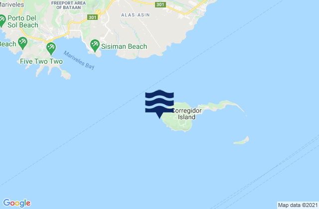 Mapa de mareas Cape Corregidor, Philippines