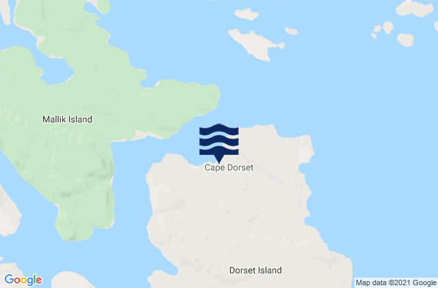 Mapa de mareas Cape Dorset, Canada