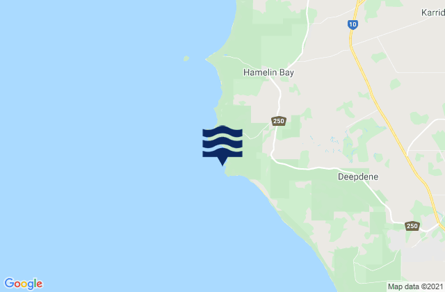 Mapa de mareas Cape Hamelin, Australia