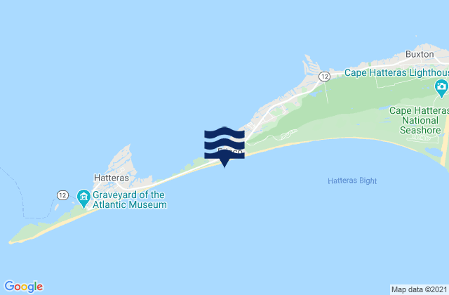Mapa de mareas Cape Hatteras Fishing Pier, United States