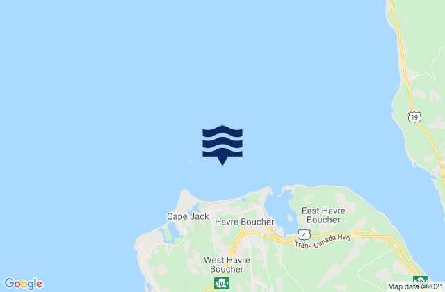 Mapa de mareas Cape Jack, Canada