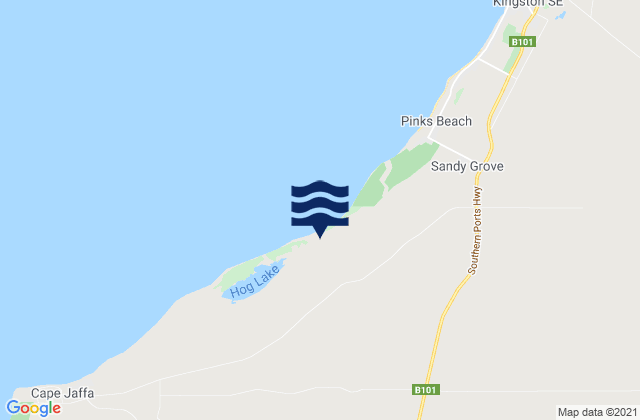 Mapa de mareas Cape Jaffa, Australia