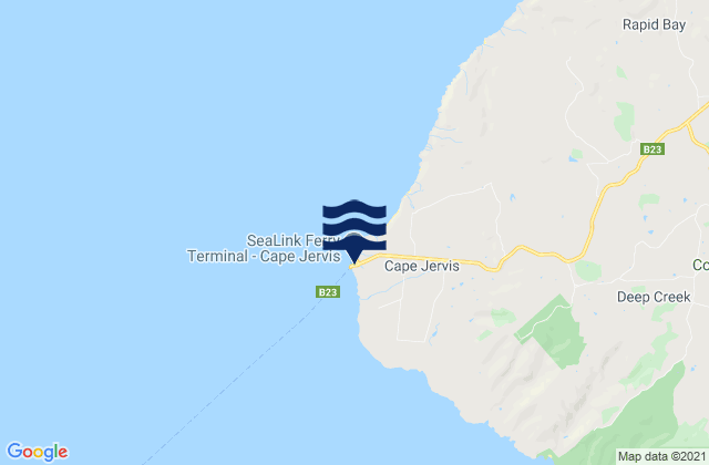 Mapa de mareas Cape Jervis Port, Australia