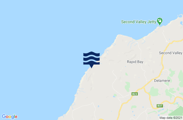 Mapa de mareas Cape Jervis, Australia