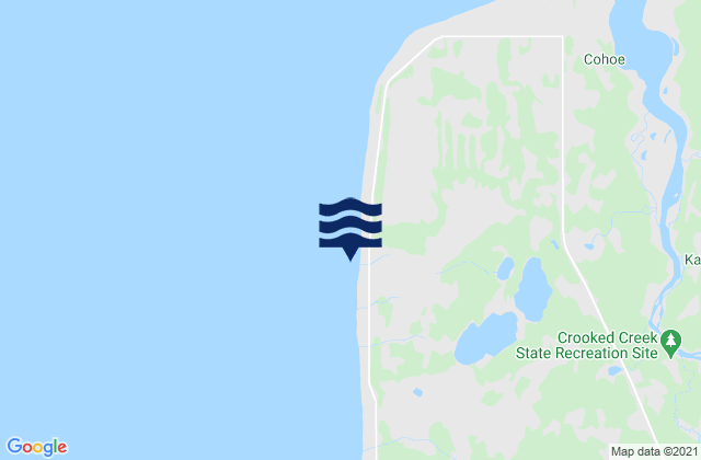 Mapa de mareas Cape Kasilof, United States