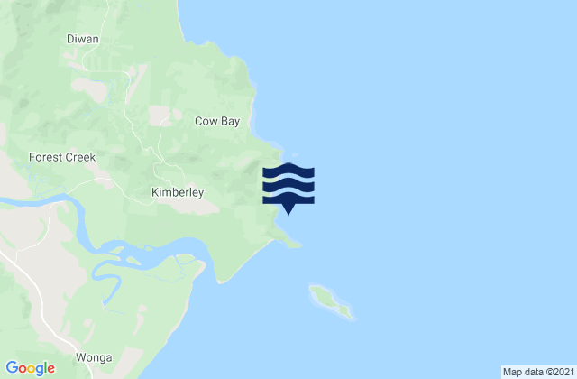 Mapa de mareas Cape Kimberley, Australia