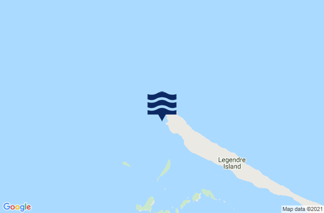 Mapa de mareas Cape Legendre, Australia