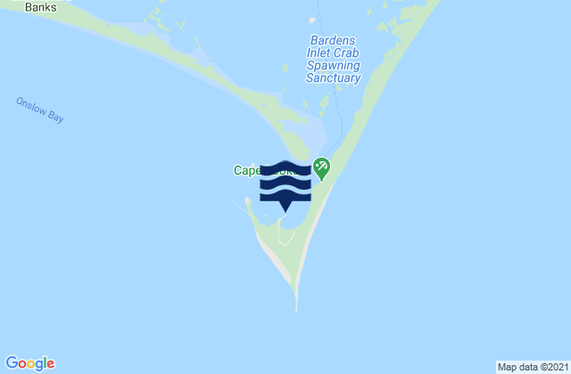 Mapa de mareas Cape Lookout Bight, United States