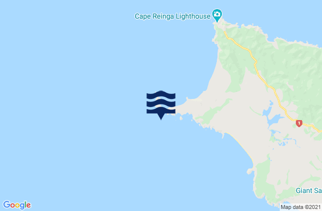 Mapa de mareas Cape Maria van Diemen, New Zealand