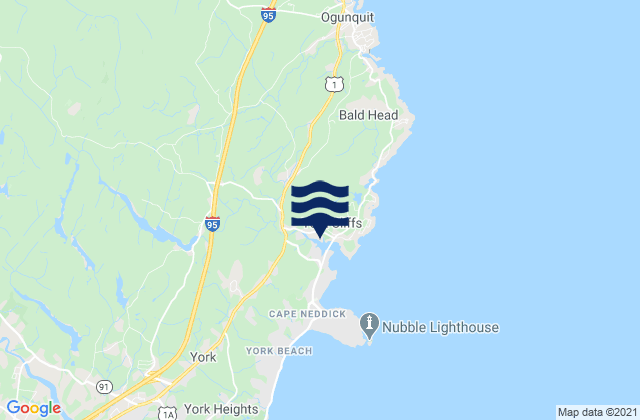 Mapa de mareas Cape Neddick, United States