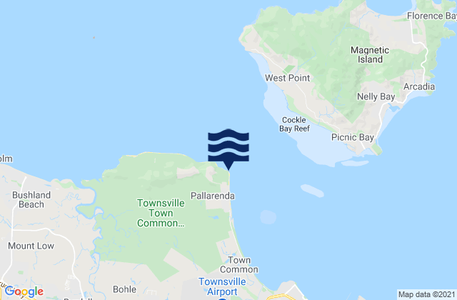 Mapa de mareas Cape Pallarenda, Australia