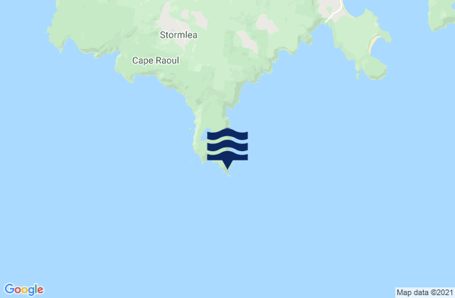 Mapa de mareas Cape Raoul, Australia