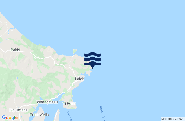 Mapa de mareas Cape Rodney, New Zealand