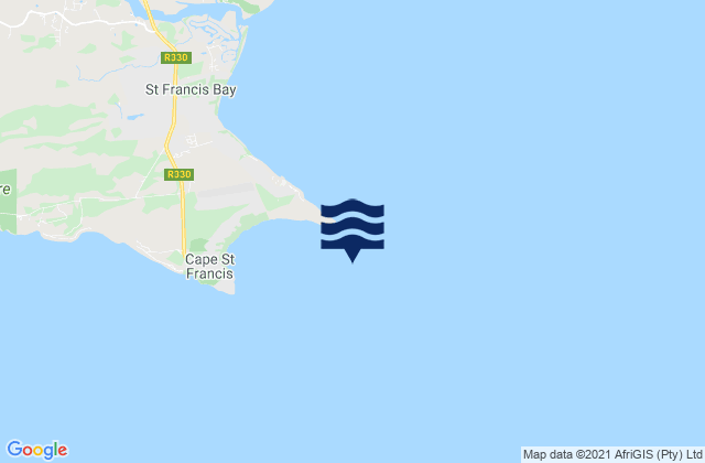 Mapa de mareas Cape St. Francis, South Africa