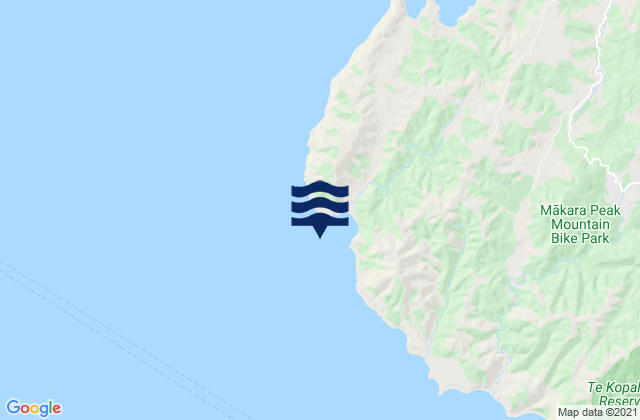 Mapa de mareas Cape Terawhiti (Oteranga Bay), New Zealand