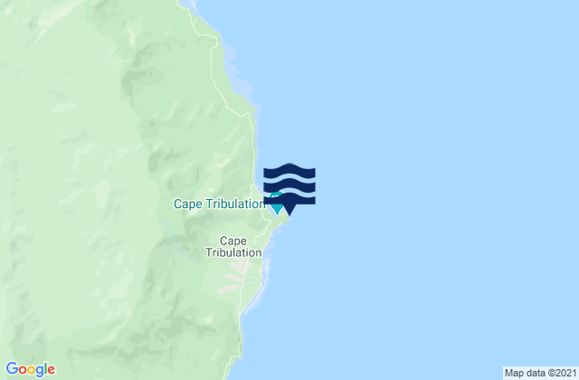 Mapa de mareas Cape Tribulation, Australia