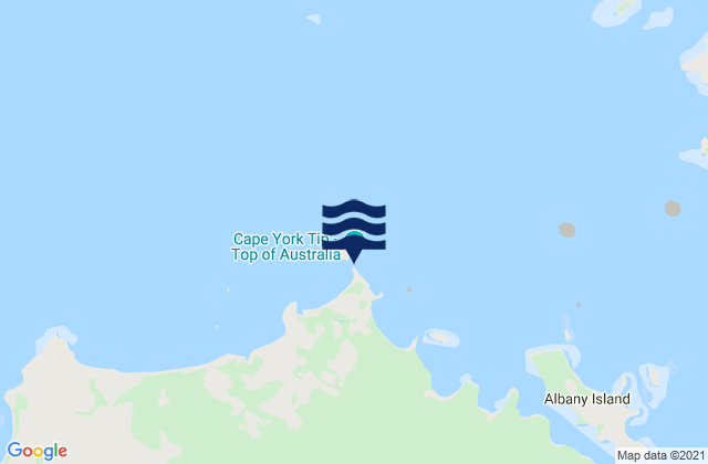 Mapa de mareas Cape York, Australia